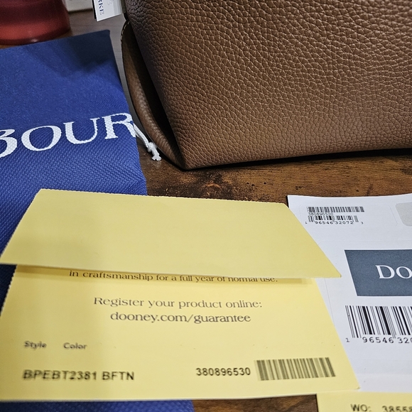 Dooney & Bourke Tan Leather Crossbody Bag - Picture 5 of 12